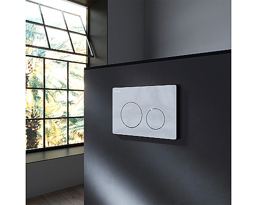 Комплект унитаза с инсталляцией AM.PM Sense FlashClean IS90151.741701 с сиденьем Микролифт и клавишей смыва Хром глянцевый