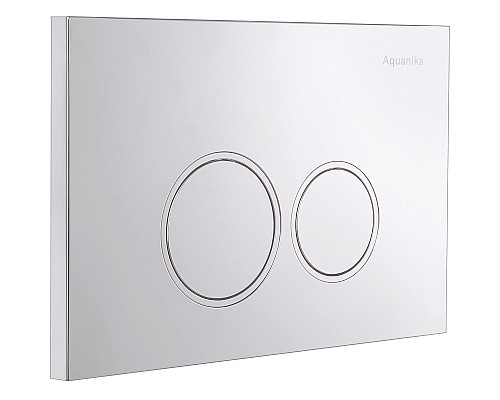 Клавиша смыва Aquanika Basic R-type 01.02.08 Белая Хром