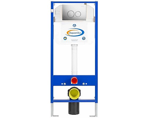 Инсталляция Aquanika Basic 10.702.450.02.19 для унитаза с клавишей смыва Хром