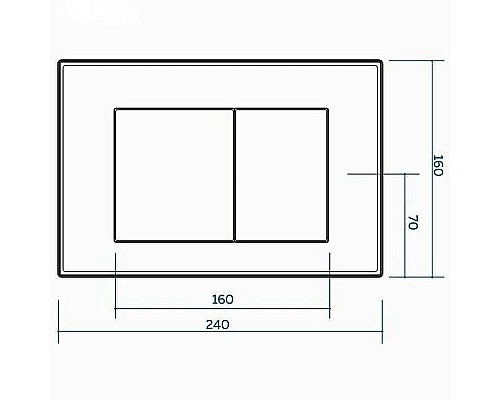 Клавиша смыва Maretti Sofia AC12SF-740 Белая матовая
