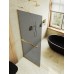 Душевая перегородка Maybah Glass MGD-729-3у 790x1950 в узком профиле Золото стекло графитовое