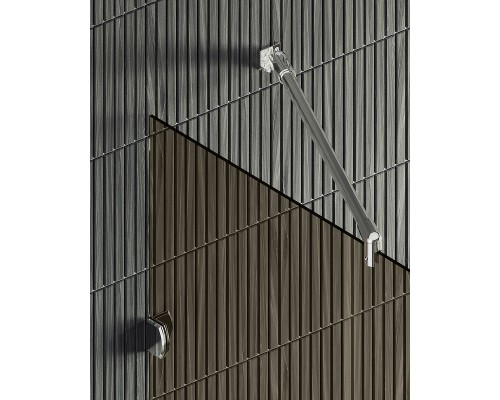 Душевая перегородка Maybah Glass MGD-262-4 790x1950 коннектор стена-стекло Хром глянцевый стекло бронзовое