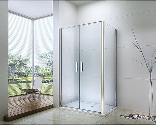 Душевой уголок Berges Legos LS-3 120х80 061051 профиль Хром стекло прозрачное