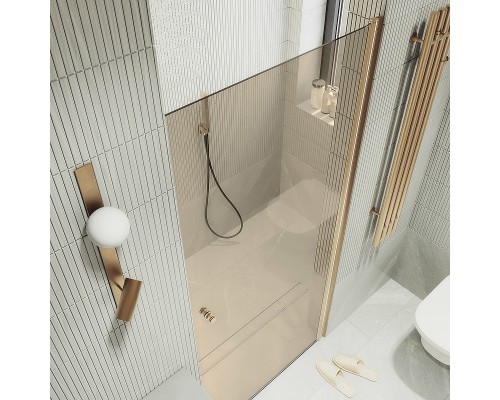 Душевая дверь Maybah Glass MGD-804-2 800x1980 на монопетле Бронза стекло бронзовое