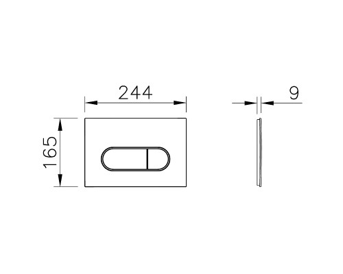 Комплект унитаза с инсталляцией Vitra Zentrum Round 9879B003-7200 с сиденьем Микролифт и клавишей смыва Хром глянцевый