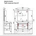 Тумба под раковину Raval Welto 80 Wel.01.80/P/W/RL подвесная Белая