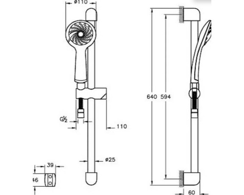 Комплект смесителей Vitra Axe S A49152EXP Хром
