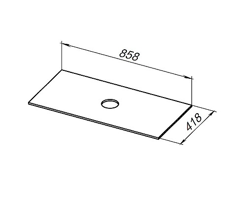 Столешница под раковину Allen Brau Liberty 90 1.33008.M Мрамор