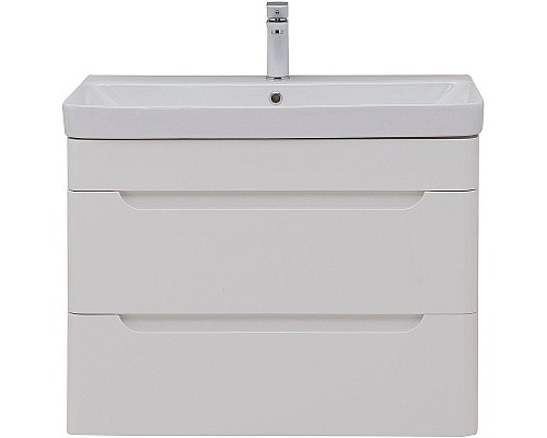 Тумба с раковиной Aquanet София 80 274192 подвесная Белый глянец