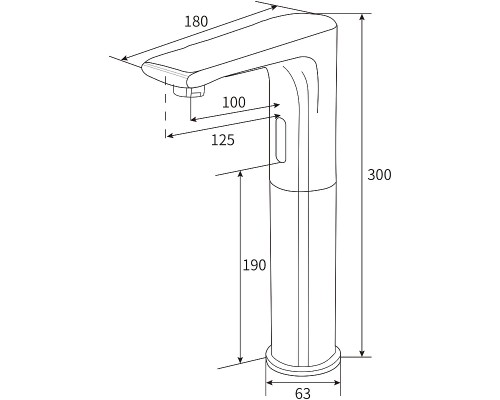 Смеситель для раковины beWash Photocell BWAM0BH856 Хром