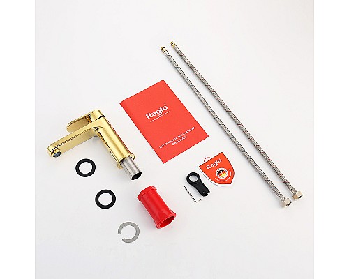 Смеситель для раковины Raglo R50.10.23 Золото матовое