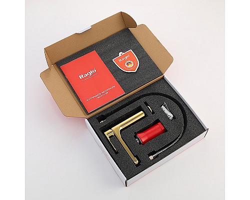 Смеситель для раковины Raglo R50.10.23 Золото матовое