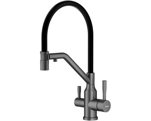 Смеситель для кухни Raglo R81.62.09 Графит матовый Черный