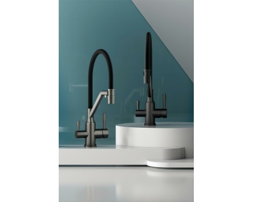 Смеситель для кухни Raglo R81.62.09 Графит матовый Черный