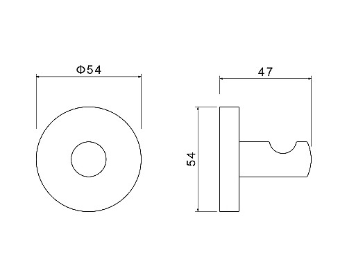Крючок Aquatek Оберон AQ4201CR Хром