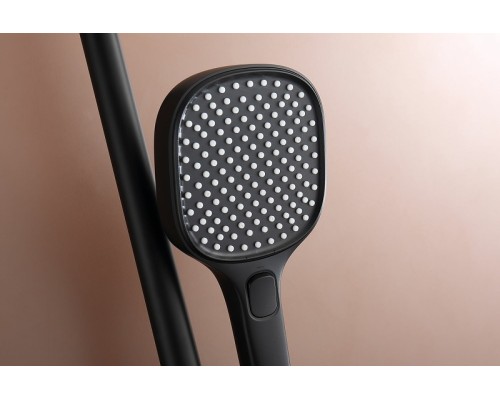 Душевая система Raglo R22.26.06 с термостатом Черная матовая