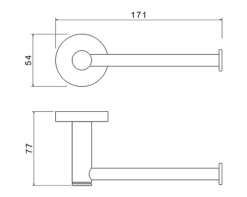 Держатель туалетной бумаги Aquatek Европа AQ4108MB Черный матовый