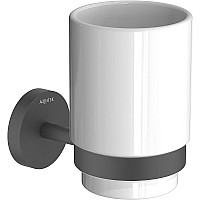 Стакан для зубных щеток Aquatek Бетта AQ4604MB Черный матовый