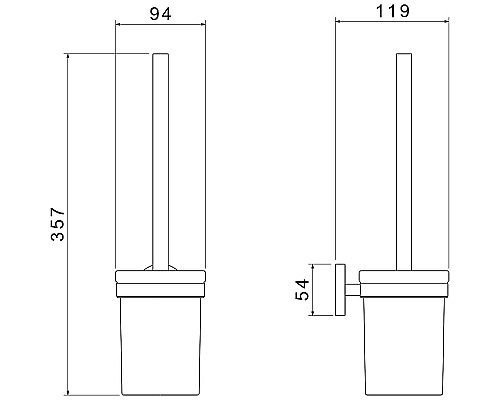 Ершик для унитаза Aquatek Европа AQ4110CR Хром