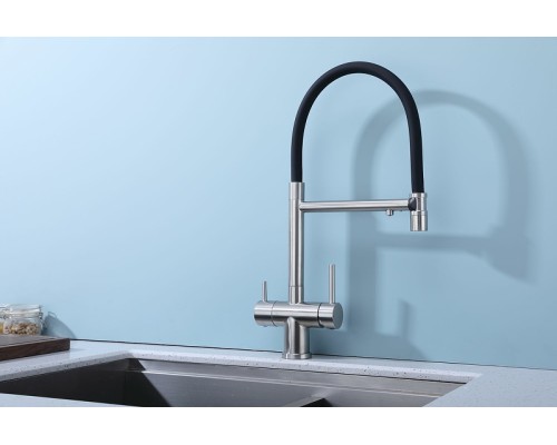 Смеситель для кухни Splenka S70.63.05 Сатин Черный