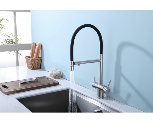 Смеситель для кухни Splenka S70.63.05 Сатин Черный