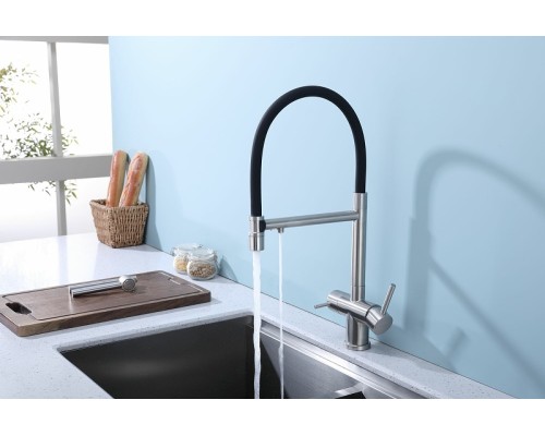 Смеситель для кухни Splenka S70.63.05 Сатин Черный