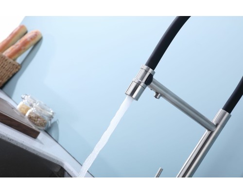 Смеситель для кухни Splenka S70.63.05 Сатин Черный