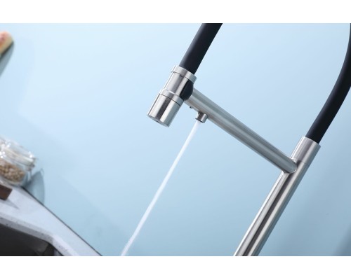 Смеситель для кухни Splenka S70.63.05 Сатин Черный