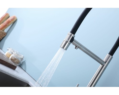 Смеситель для кухни Splenka S70.63.05 Сатин Черный