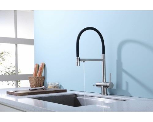 Смеситель для кухни Splenka S70.63.05 Сатин Черный