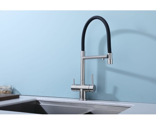 Смеситель для кухни Splenka S70.63.05 Сатин Черный