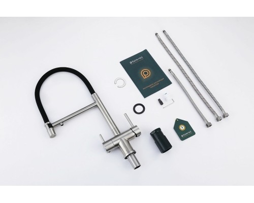 Смеситель для кухни Splenka S70.63.05 Сатин Черный