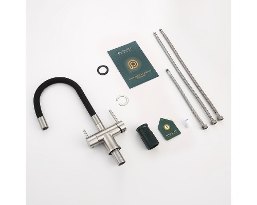 Смеситель для кухни Splenka S70.64.05 Сатин Черный