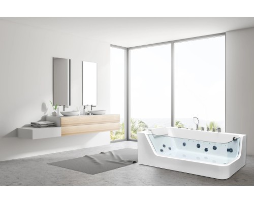 Акриловая ванна Ceruttispa 170x80 L 9947 с гидромассажем