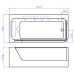 Акриловая ванна Ceruttispa 170x80 L 9947 с гидромассажем