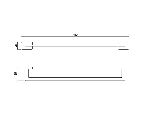 Полотенцедержатель Aquatek Либра AQ4320CR Хром