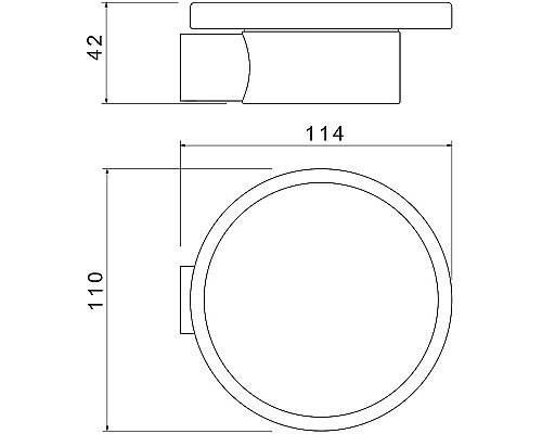 Мыльница Aquatek Лира AQ4403MB Черная матовая