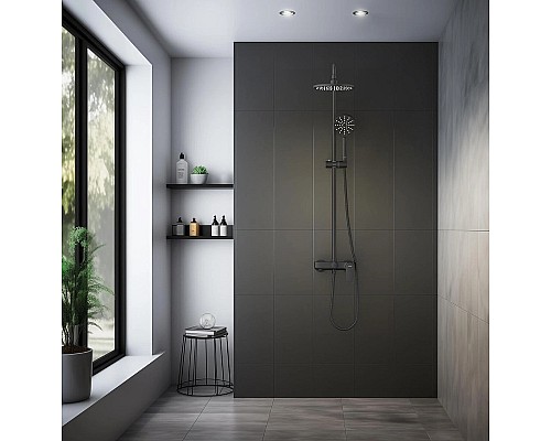 Душевая система Aquatek Бетта AQ2140MB Черная матовая