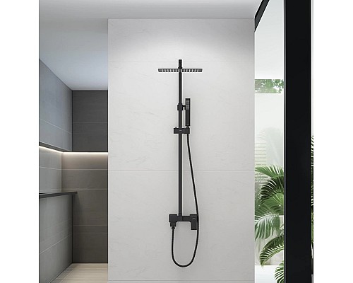 Душевая система Aquatek Либра AQ2640MB Черная матовая