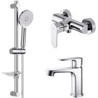 Комплект смесителей Aquatek Оберон AQ1231CR Хром