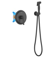 Гигиенический душ со смесителем Aquatek Классик Черный матовый