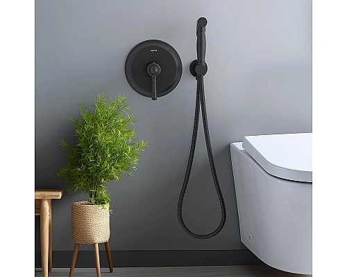 Гигиенический душ со смесителем Aquatek Классик AQ1519MB Черный матовый