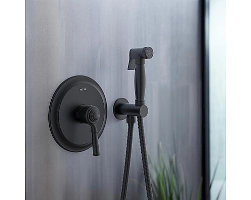 Гигиенический душ со смесителем Aquatek Классик AQ1519MB Черный матовый