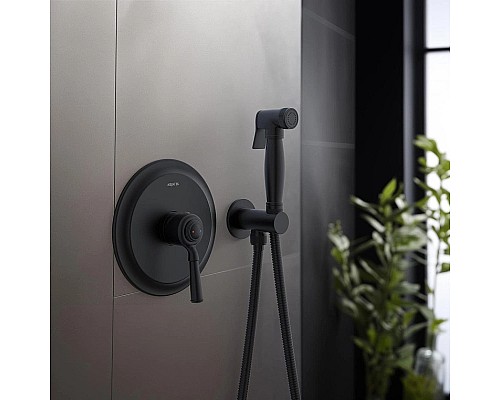 Гигиенический душ со смесителем Aquatek Классик AQ1519MB Черный матовый
