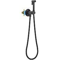 Гигиенический душ со смесителем Aquatek Бетта AQ1023MB Черный матовый