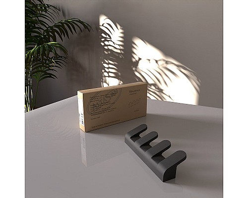 Вешалка для полотенец Altasan Лотос ЛТ20ЧМ Черная матовая