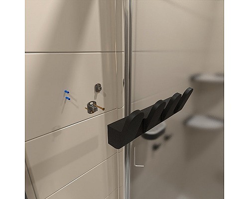 Вешалка для полотенец Altasan Лотос ЛТ20ЧМ Черная матовая