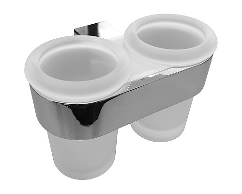 Стакан для зубных щеток Altasan Лотос ЛТ42Х двойной Хром