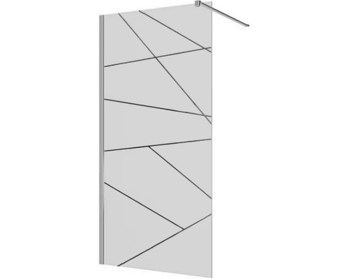 Душевая перегородка Ceruttispa Pick 120 PICK T120 9952 профиль Хром глянцевый стекло матовое