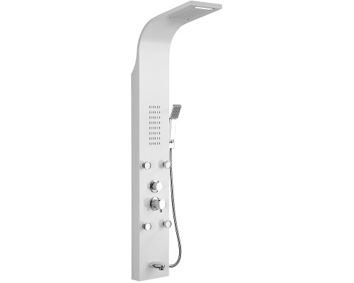 Душевая панель Ceruttispa Victoria W CT9979 с гидромассажем Белая